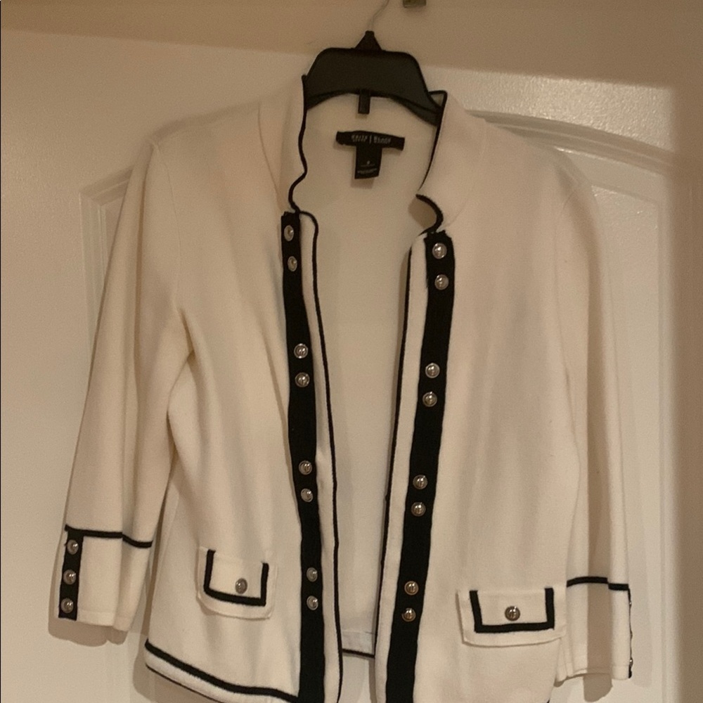 White & Black Women's Jacket